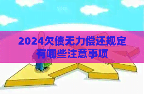 2024欠债无力偿还规定有哪些注意事项