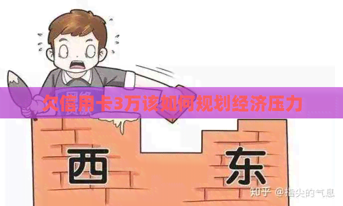 欠信用卡3万该如何规划经济压力