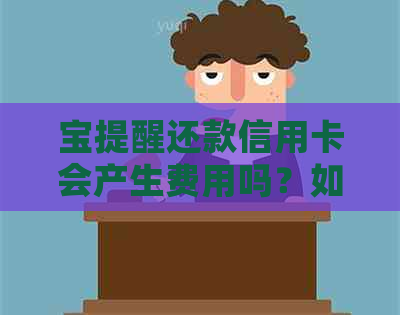 宝提醒还款信用卡会产生费用吗？如何取消这项服务？