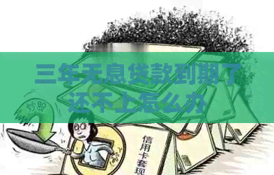 三年无息贷款到期了还不上怎么办