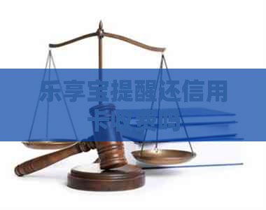 乐享宝提醒还信用卡收费吗