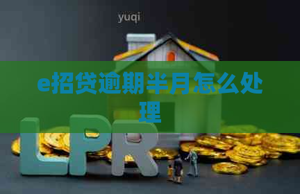e招贷逾期半月怎么处理