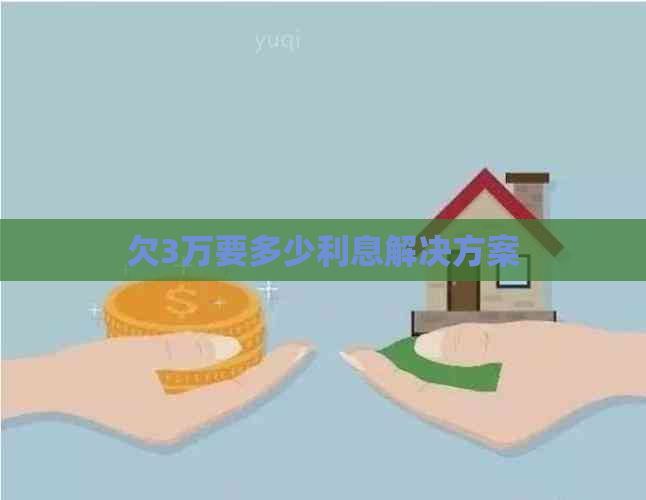 欠3万要多少利息解决方案