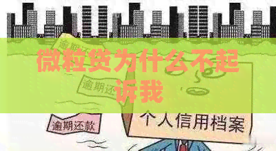 微粒贷为什么不起诉我