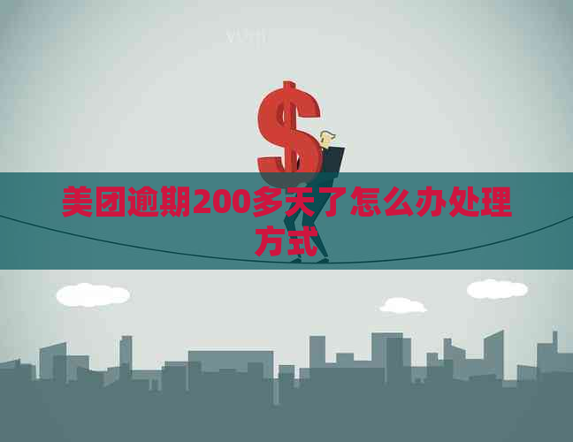 美团逾期200多天了怎么办处理方式