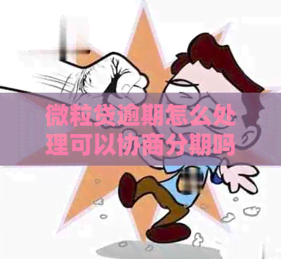 微粒贷逾期怎么处理可以协商分期吗