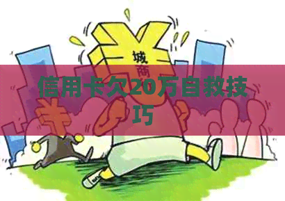 信用卡欠20万自救技巧