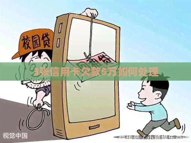 3张信用卡欠款5万如何处理