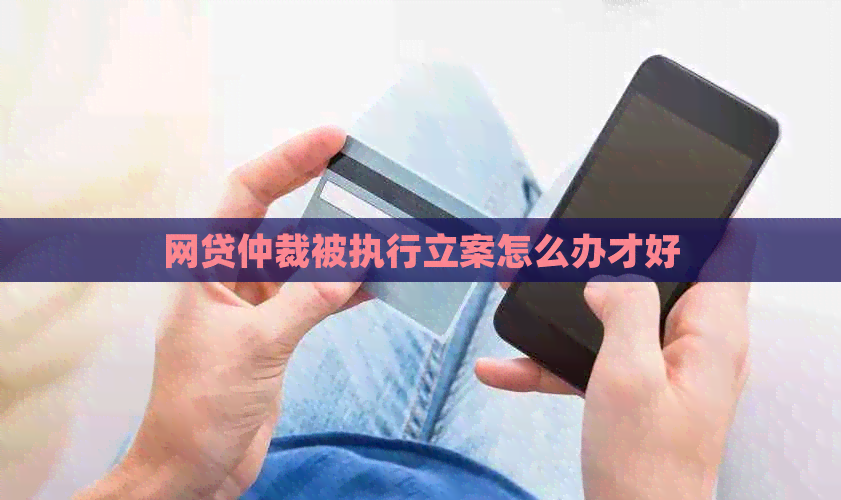 网贷仲裁被执行立案怎么办才好