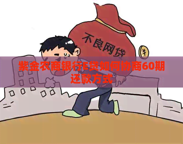 紫金农商银行E贷如何协商60期还款方式