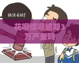 白条信用卡逾期3万严重吗