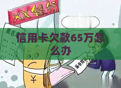 信用卡欠款65万怎么办