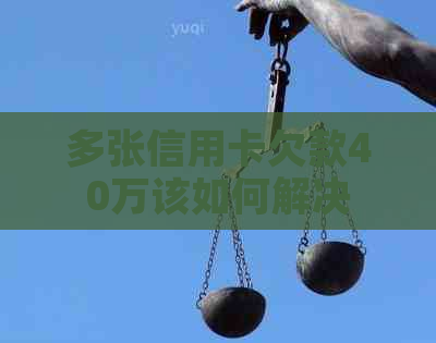多张信用卡欠款40万该如何解决