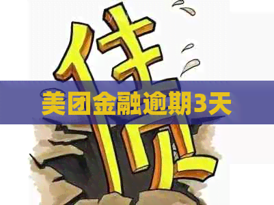 美团金融逾期3天