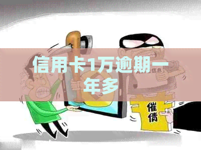 信用卡1万逾期一年多