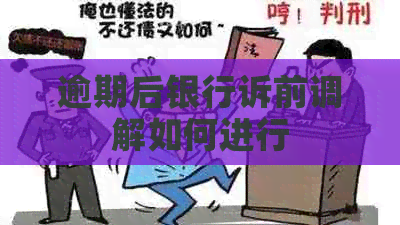 逾期后银行诉前调解如何进行