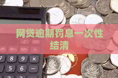 网贷逾期罚息一次性结清