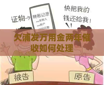 欠浦发万用金两年如何处理
