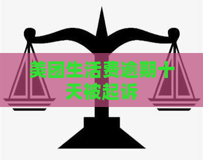 美团生活费逾期十天被起诉