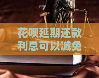 白条延期还款利息可以减免吗