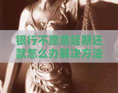 银行不愿意延期还款怎么办解决方法