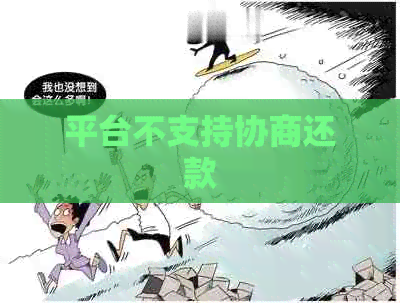 平台不支持协商还款