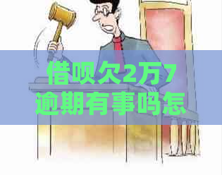 信用卡欠2万7逾期有事吗怎么办