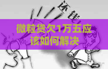 微粒贷欠1万五应该如何解决