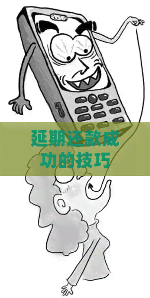 延期还款成功的技巧
