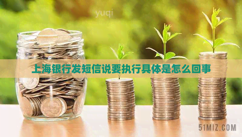 上海银行发短信说要执行具体是怎么回事