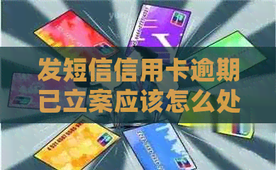 发短信信用卡逾期已立案应该怎么处理
