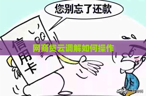 白条贷云调解如何操作