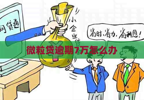 微粒贷逾期7万怎么办