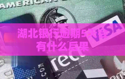湖北银行逾期5天会有什么后果