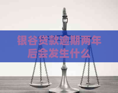 银谷贷款逾期两年后会发生什么