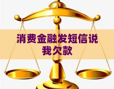 消费金融发短信说我欠款