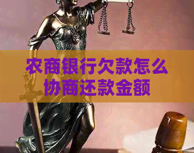 农商银行欠款怎么协商还款金额