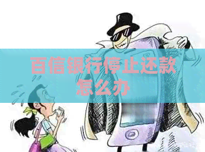 百信银行停止还款怎么办