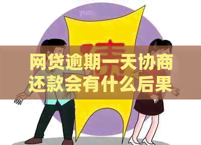 网贷逾期一天协商还款会有什么后果呢