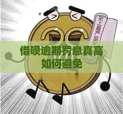 信用卡逾期罚息真高如何避免