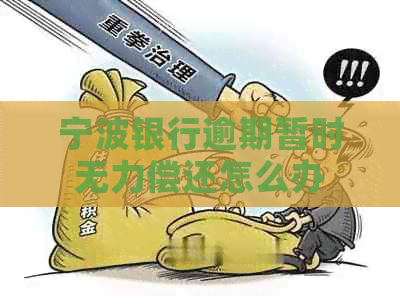 宁波银行逾期暂时无力偿还怎么办