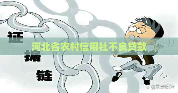 河北省农村信用社不良贷款