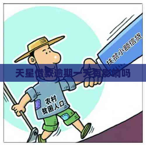 天星借款逾期一天有影响吗