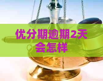 优分期逾期2天会怎样