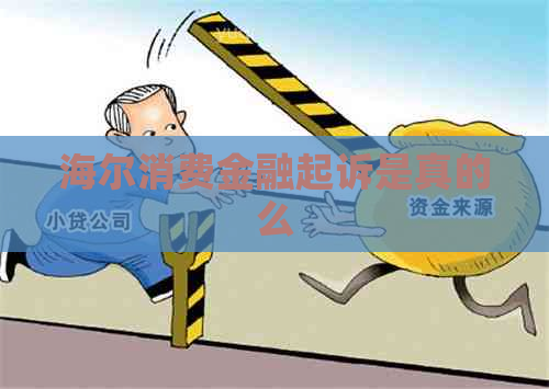 海尔消费金融起诉是真的么