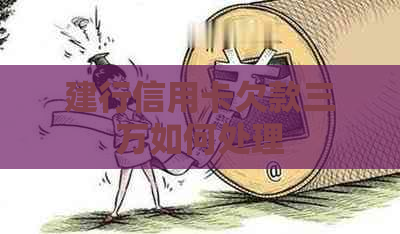 建行信用卡欠款三万如何处理
