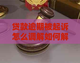 贷款逾期被起诉怎么调解如何解决
