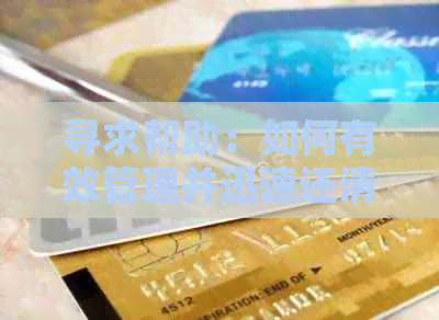 寻求帮助：如何有效管理并迅速还清信用卡欠款