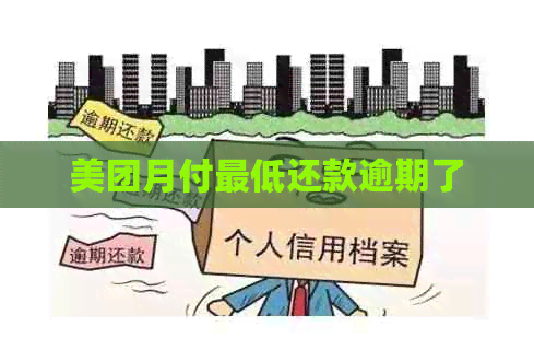 美团月付更低还款逾期了