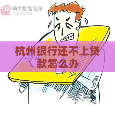 杭州银行还不上贷款怎么办
